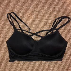 PINK Cross-Front Padded Bralette